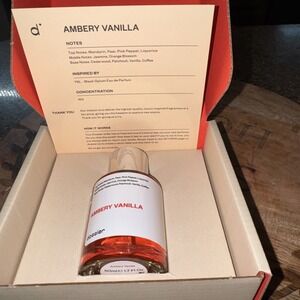 Dossier Ambery Vanilla eau de parfum 50ml Womens Spray Inspired by Black Opium